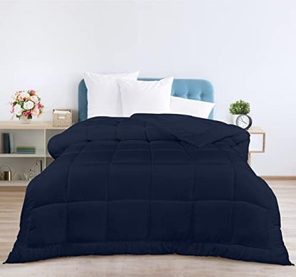  All Season Down Alternative Quilted Twin/Twin XL Comforter - Duvet Insert With Corner Tabs - Machine Washable – Bed Comforter - White