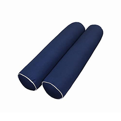  DBM IMPORTS *Cover ONLY*-Style 5 Outdoor Daybed Mattress Bolster Pillow Slipcovers Contrast Pipe Trim Twin-XL Size - AD101