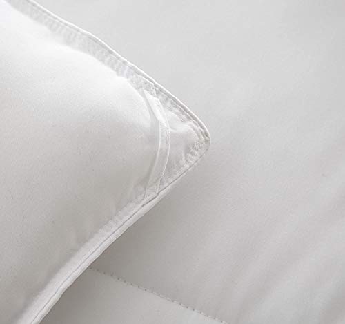  Chezmoi Collection All Season Down Alternative Comforter - Plush Microfiber Fill - Box Stitch Quilted - Duvet Insert With Corner Tabs (King, White)