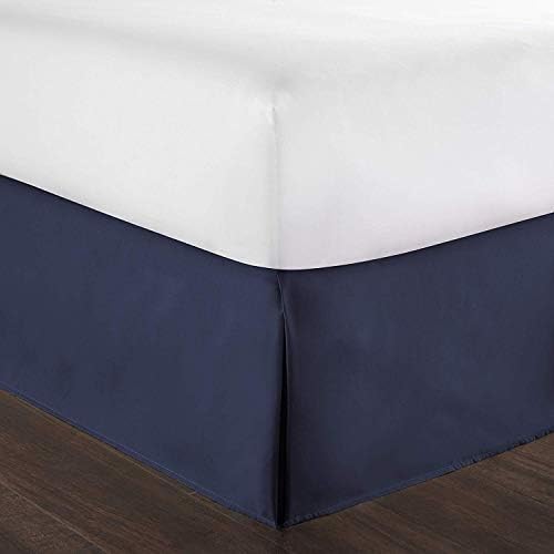  Bed Skirt Full 21 Inch Drop Solid Taupe 100% Cotton Hotel Quality