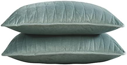  Premium Heavy Velvet Quilt Set With Cotton Backing, King, Charcoal