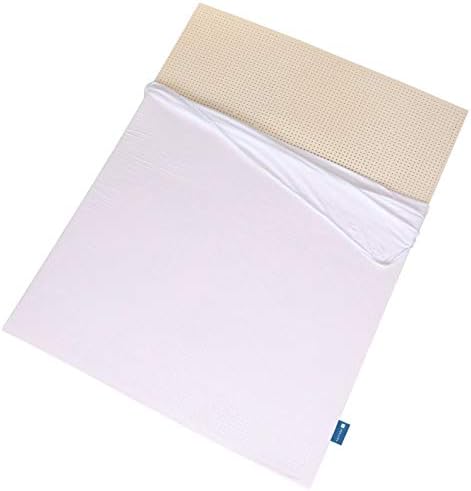  100% Natural Latex Mattress Topper - Medium Firmness - 2 Inch - Twin XL Size - Cotton Cover Included.