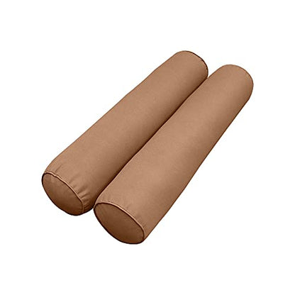 DBM IMPORTS *Cover ONLY*-Style 6 Outdoor Daybed Mattress Bolster Pillow Slipcovers Pipe Trim Queen Size - AD104