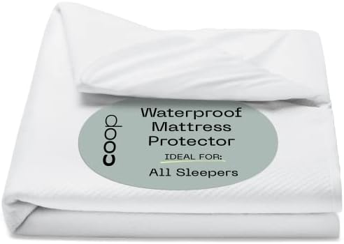  Premium Queen Mattress Protector Ultra Soft Breathable Bed Cover - Waterproof Mattress Cover - Noiseless & Absorbent Topper - Oeko-TEX Certified - White (60 X 80)