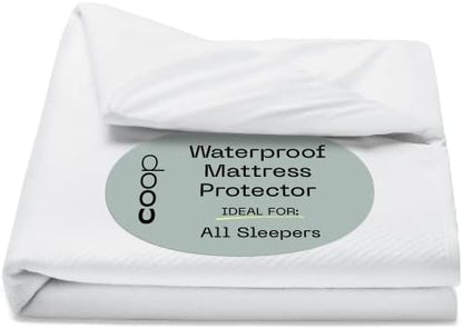  Premium Queen Mattress Protector Ultra Soft Breathable Bed Cover - Waterproof Mattress Cover - Noiseless & Absorbent Topper - Oeko-TEX Certified - White (60 X 80)