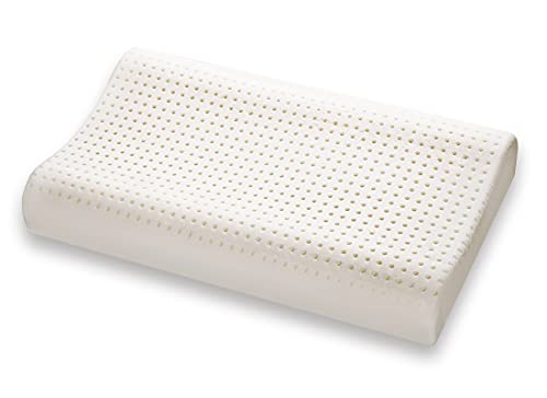  Marcapiuma - Memory Pillow - Cervical - 100% Cotton Protector Cover Orthopaedic Memory Pillow For Neck Pain And Cervical Pain Breathable Holes - 100% Made In Italy