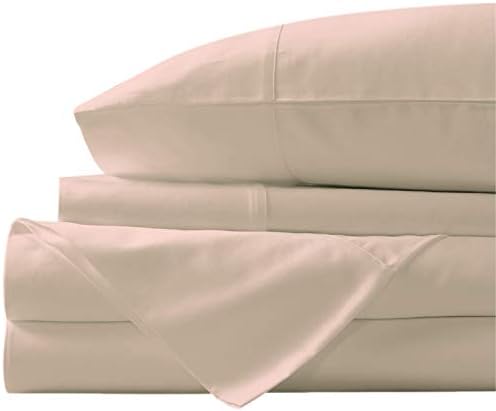  New York Mercado Super Soft, Elegant And Premium Quality, 100% Egyptian Cotton, Made In USA Italian Finish High TC, Long Stapled 4-pc Bedding Sheet Set With 21” Deep Pocket (Full, Elephant Grey)