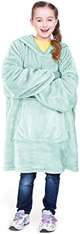  Catalonia Oversized Blanket Hoodie Sweatshirt For Kids, Wearable Fleece Pullover With Large Front Pocket, Teen Boys Girls Gift