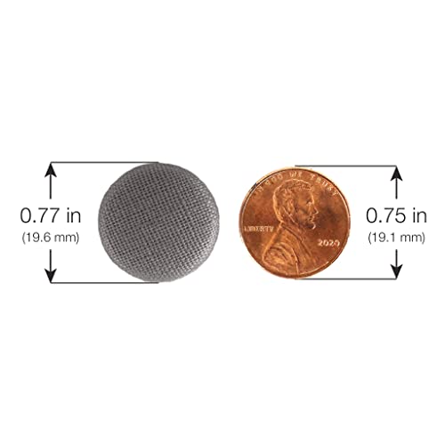  Upholstery Tacks - 20 Colors Available - Fabric Covered Button Twist Pins - For Slipcovers, Armrest Covers, Armchair Caddies, Bed Skirts, Headliners (Set Of 12, Dark Grey)