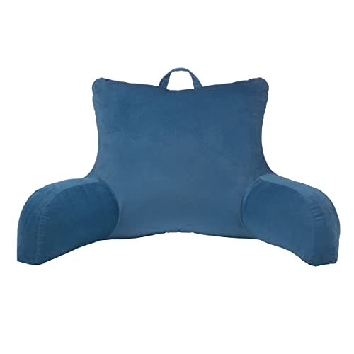  Klear Vu Velour Neck Back Lumbar Support Pillow, Navy One Size