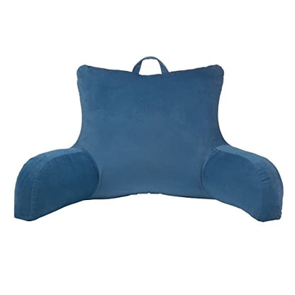  Klear Vu Velour Neck Back Lumbar Support Pillow, Navy One Size