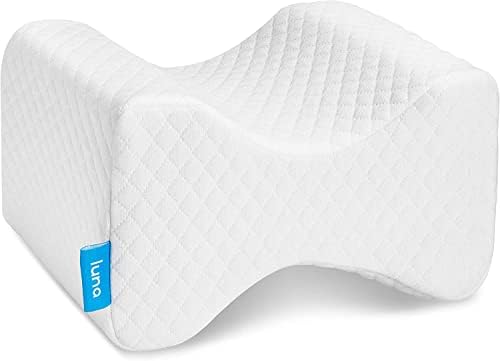  Luna [Memory Foam Pillows Knee Pillow Knee Leg Positioner Pillows Orthopedic Pillow | Knee Pillow For Side Sleepers Lower Back Hip Pain Cooling Pillow Wedge Pillow | Side Sleeper Pillows For Adults