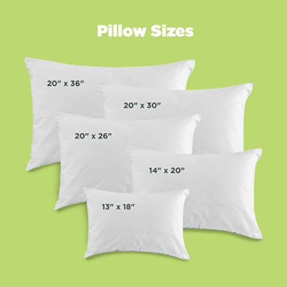  Japanese Pillowcase (14x20) - Enclosed Sleeve Style - Made In USA - Organic Natural