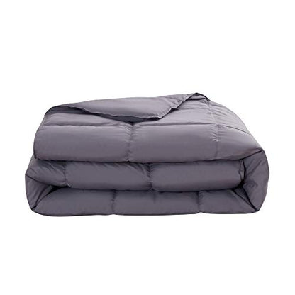  Plush Down Alternative Comforter Twin - Gray Duvet Insert With Corner Tabs - All-Season Hypoallergenic Comforter Reversible - 100% Plush Down Alternative Fill - Twin XL, Gray