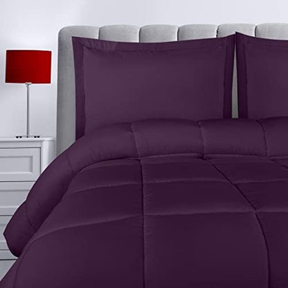  Queen Comforter Set With 2 Pillow Shams - Bedding Comforter Sets - Down Alternative White Comforter - Soft And Comfortable - Machine Washable