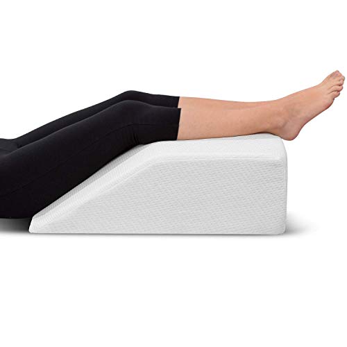  Ebung Memory Foam Leg Elevation Pillows - Leg Support Pillow To Elevate Feet, Sleeping, Blood Circulation, Leg Swelling Relief, Sciatica Pain Relief, Back Pain & Pregnancy - Leg Wedges For Elevation