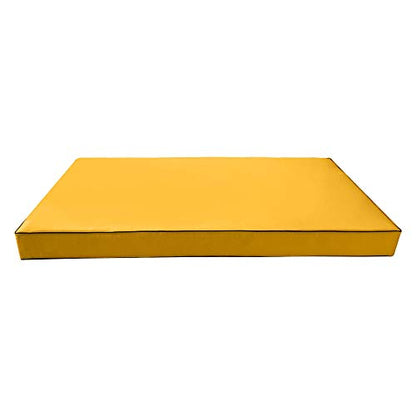  |SLIPCOVER ONLY|S1 Outdoor Daybed Mattress Bolster Backrest Cushion Covers Contrast Trim Twin AD108