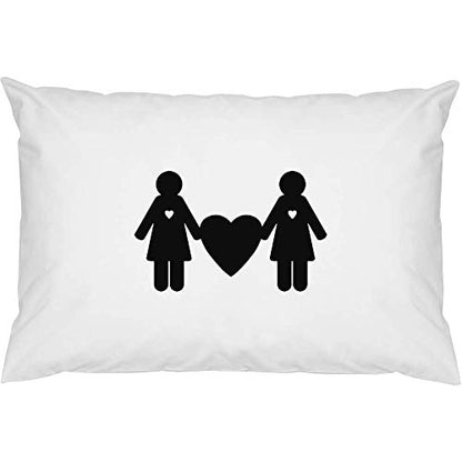  Azeeda 2 X 'Lesbian Couple' Cotton Pillow Cases (PW00007568)