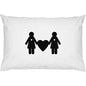  Azeeda 2 X 'Lesbian Couple' Cotton Pillow Cases (PW00007568)