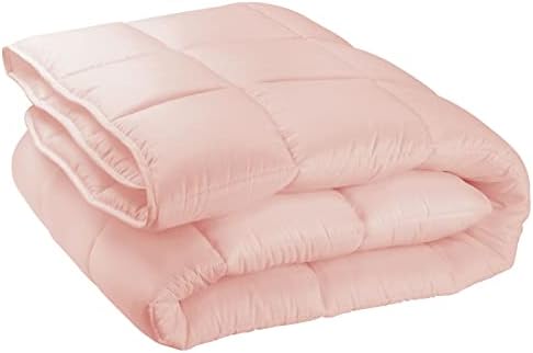  MDesign King All-Season Down Alternative Quilted Duvet Insert Or Stand-Alone Comforter - Plush Hypoallergenic Microfiber Fill, Box Stitched - Machine Washable - Optic White