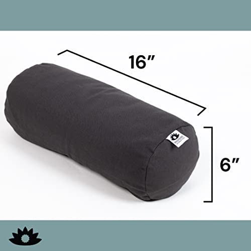  Waterglider International Buckwheat Pillow, Buckwheat Sleep Pillow, Buckwheat Husk Pillow, Cervical Pillow Roll, Cervical Neck Sleep Roll, Buckwheat Neck Pillow, Best Buckwheat Pillow (Natural White)