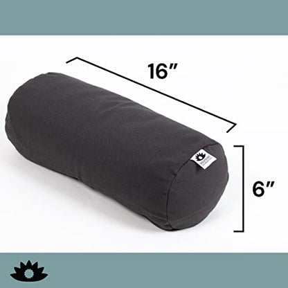  Waterglider International Buckwheat Pillow, Buckwheat Sleep Pillow, Buckwheat Husk Pillow, Cervical Pillow Roll, Cervical Neck Sleep Roll, Buckwheat Neck Pillow, Best Buckwheat Pillow (Natural White)
