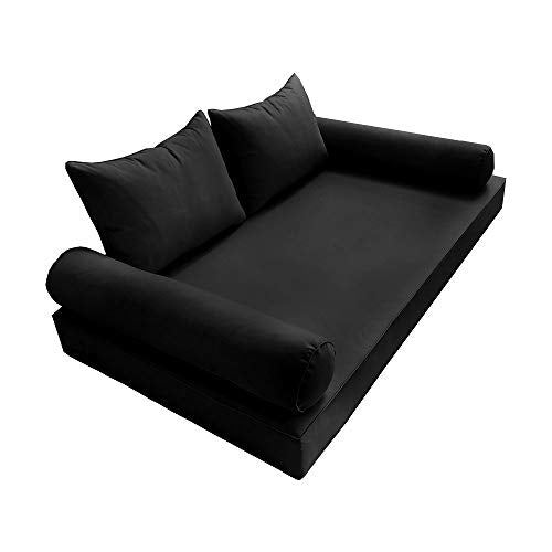 GENERIC Twin Size 5PC Pipe Outdoor Daybed Mattress Bolster Pillow Fitted Sheet Cover Only Style4 AD109