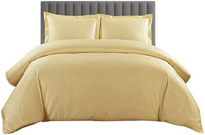  Sheetsnthings Solid 600-Thread-Count, 100-Percent Cotton King-California King Duvet Cover Set With Buttons Enclosure, Chocolate