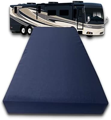  4" X 28" X 75" Bunk, Soft, Fitted, Zippered Mattress Cover Replacement, Premium Cotton, Waterproof, Non Skid Bottom, Mattress Pad Cover, Mattress Not Included