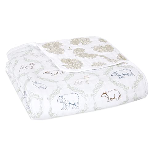  Aden + Anais Dream Blanket, Boutique Muslin Baby Blankets For Girls & Boys, Ideal Lightweight Newborn Nursery & Crib Blanket, Unisex Toddler & Infant Bedding, Shower & Registry Gift, Winnie The Pooh