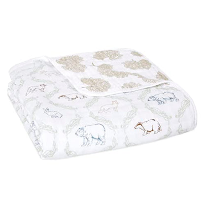  Aden + Anais Dream Blanket, Boutique Muslin Baby Blankets For Girls & Boys, Ideal Lightweight Newborn Nursery & Crib Blanket, Unisex Toddler & Infant Bedding, Shower & Registry Gift, Winnie The Pooh