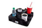 Cup Cozy Deluxe Pillow (Black)- As Seen On TV-The World's Best Cup Holder! Keep Your Drinks Close And Prevent Spills. Use It Anywhere-Couch, Floor, Bed, Man Cave, Car, RV, Park, Beach And More!