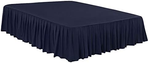  Ruffled Bed Skirt Polyester Brushed Hotel Quality Durable Solid Wrinkle And Fade Bedroom 16 Inch Drop Queen Olive Green
