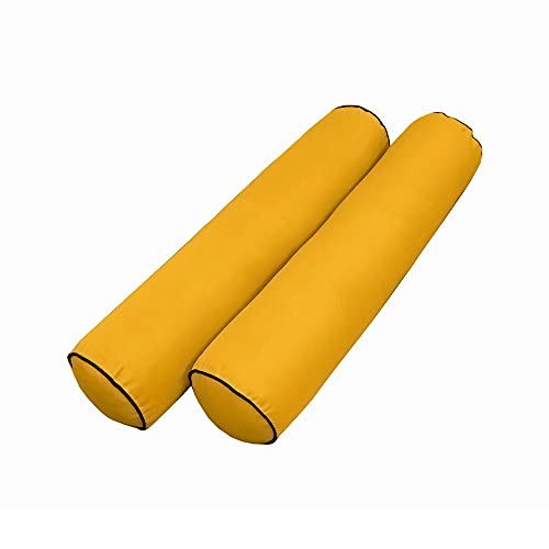  DBM IMPORTS *Cover ONLY*-Style 5 Outdoor Daybed Mattress Bolster Pillow Slipcovers Contrast Pipe Trim Full Size - AD108