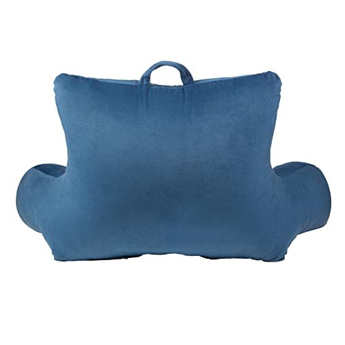  Klear Vu Velour Neck Back Lumbar Support Pillow, Navy One Size