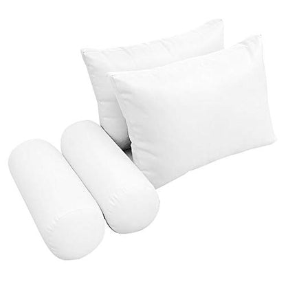  PROLINEMAX |Cover ONLY| Outdoor Style 2 Twin Knife Edge Daybed Mattress Bolster Pillow Fitted Sheet AD106