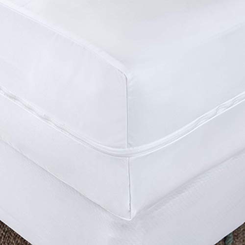  Queen Mattress Protector Cover Zippered | 100% Waterproof Bed Bug Encasement | Soft, Hypoallergenic And Breathable | Queen Size (60"x80")