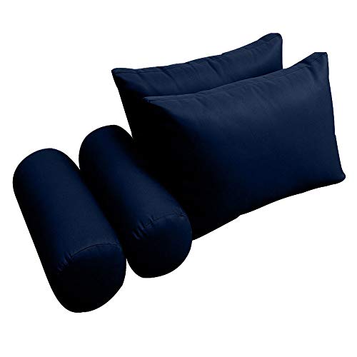  PROLINEMAX |Cover ONLY| Outdoor Style 2 Twin Knife Edge Daybed Mattress Bolster Pillow Fitted Sheet AD101