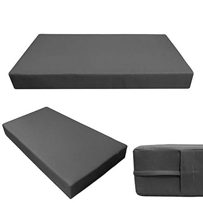  PROLINEMAX |Cover ONLY| Outdoor Style 2 Twin Knife Edge Daybed Mattress Bolster Pillow Fitted Sheet AD003