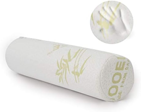  Milliard Memory Foam Neck Roll Pillow Cervical Bolster With Bamboo Cover – Spine Lumbar Traction Spondylosis Support 4 Inch Diameter X 17 Inch Length (4 Inch)