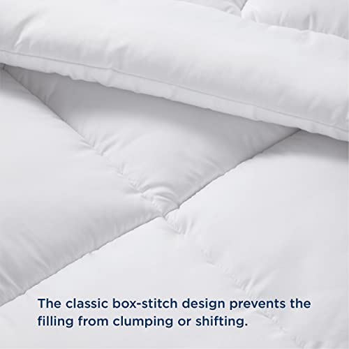  Comforter Full Size Duvet Insert - Down Alternative White Full Size Comforter, Quilted All Season Full Comforter With Corner Tabs