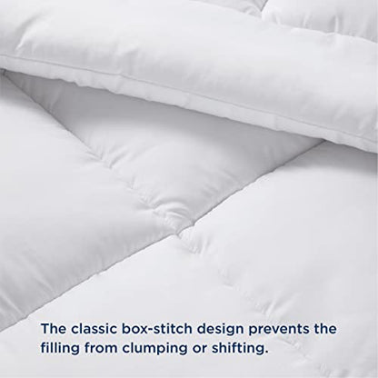  Comforter Full Size Duvet Insert - Down Alternative White Full Size Comforter, Quilted All Season Full Comforter With Corner Tabs