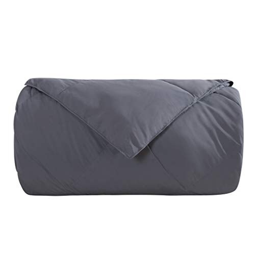  Royal Hotel Plush Down Alternative Comforter Queen - Gray Duvet Insert With Corner Tabs - All-Season Hypoallergenic Comforter Reversible - 100% Plush Down Alternative Fill - Oversized Queen, Gray