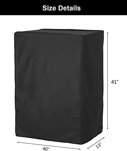  Universal Rollaway Bed Cover, Folding Bed Storage Cover Bed Protector (Black, Twin / 38 Inch)