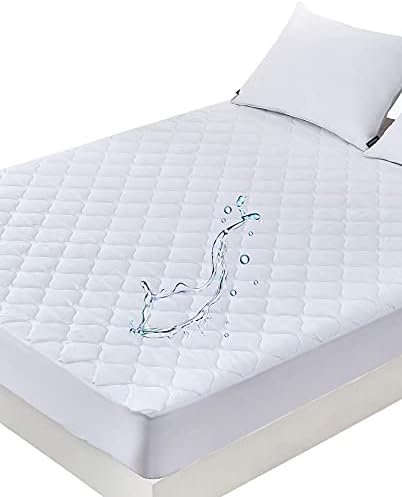  Quilted Waterproof Twin XL Mattress Protector Pad For College Dorm Room Bed Soft Noiseless Fitted Matress Cover With Elastic Pocket