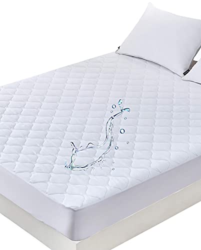  Quilted Waterproof Twin XL Mattress Protector Pad For College Dorm Room Bed Soft Noiseless Fitted Matress Cover With Elastic Pocket