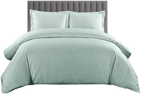 Sheetsnthings Solid 600-Thread-Count, 100-Percent Cotton King-California King Duvet Cover Set With Buttons Enclosure, Chocolate