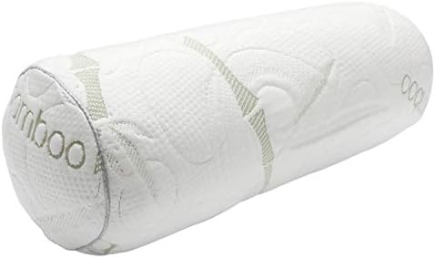  Kingnex 24x8 Bolster Roll Pillow For Back Or Side Sleeper Under Knee Between Legs Pillow Lower Back Pain Cylinder Pillow With Removable Bamboo Cover 24x8