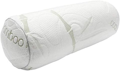  Kingnex 24x8 Bolster Roll Pillow For Back Or Side Sleeper Under Knee Between Legs Pillow Lower Back Pain Cylinder Pillow With Removable Bamboo Cover 24x8
