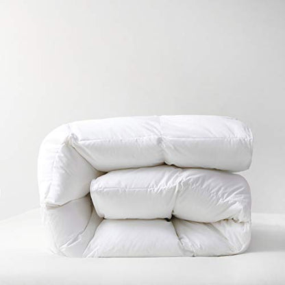  Drtoor Goose Down Comforter King, White Winter Feather Duvet Insert, 100% Egyptian Cotton, 1200 Thread Count, 700+ Fill Power-90"x106"